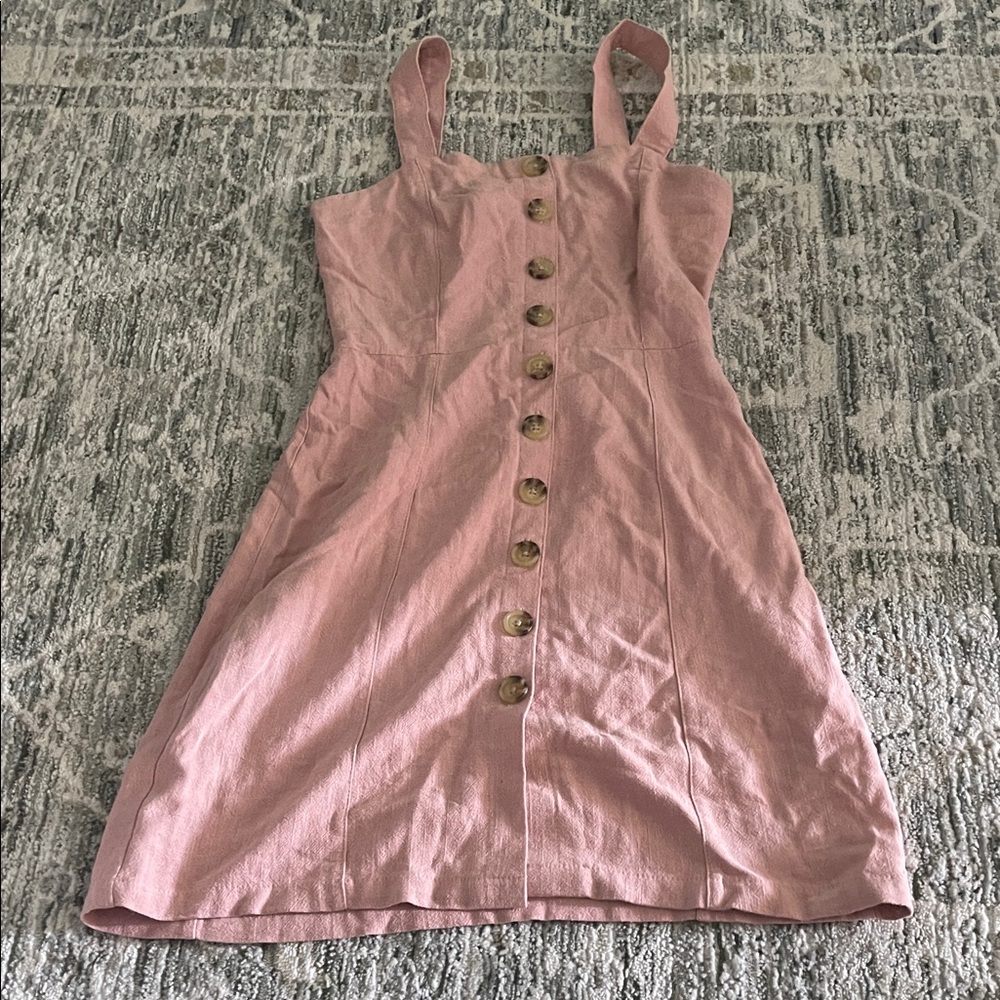 Aeropostale Pink Button-Front Dress